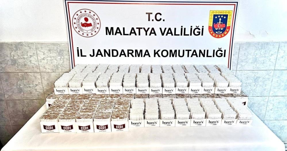 Malatya İl Jandarma Komutanlığı Ekipleri Kaçak Alkol ve Kaçak Sigara Ele Geçirdi
