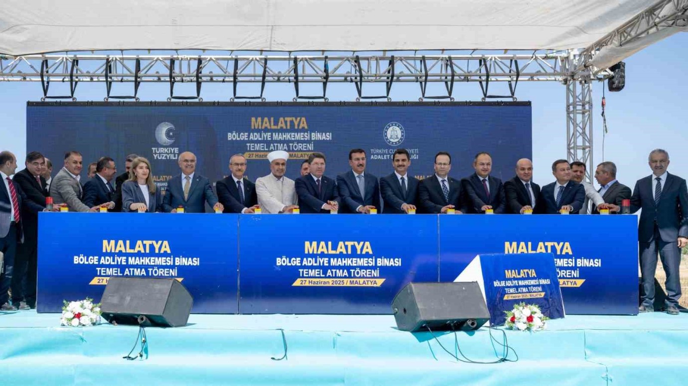 Malatya Bölge Adliye Mahkemesi’nin Temeline İlk Harcı Adalet Bakanı Yılmaz Tunç Döktü