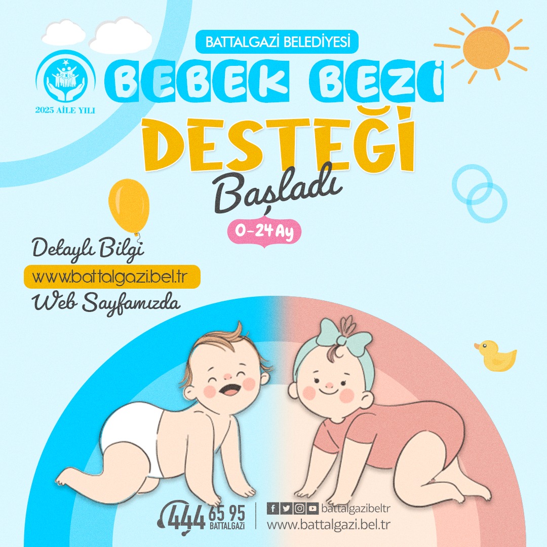 2025 Aile Yılında Battalgazi Belediyesi'nden Bebek Sahiplerine Destek