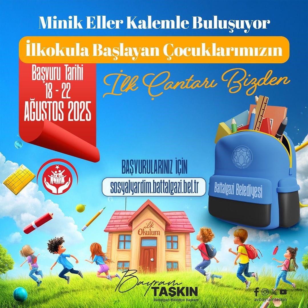 Battalgazi Belediyesi İhtiyaç Sahibi Ailelere Kırtasiye Desteği Sağlayacak