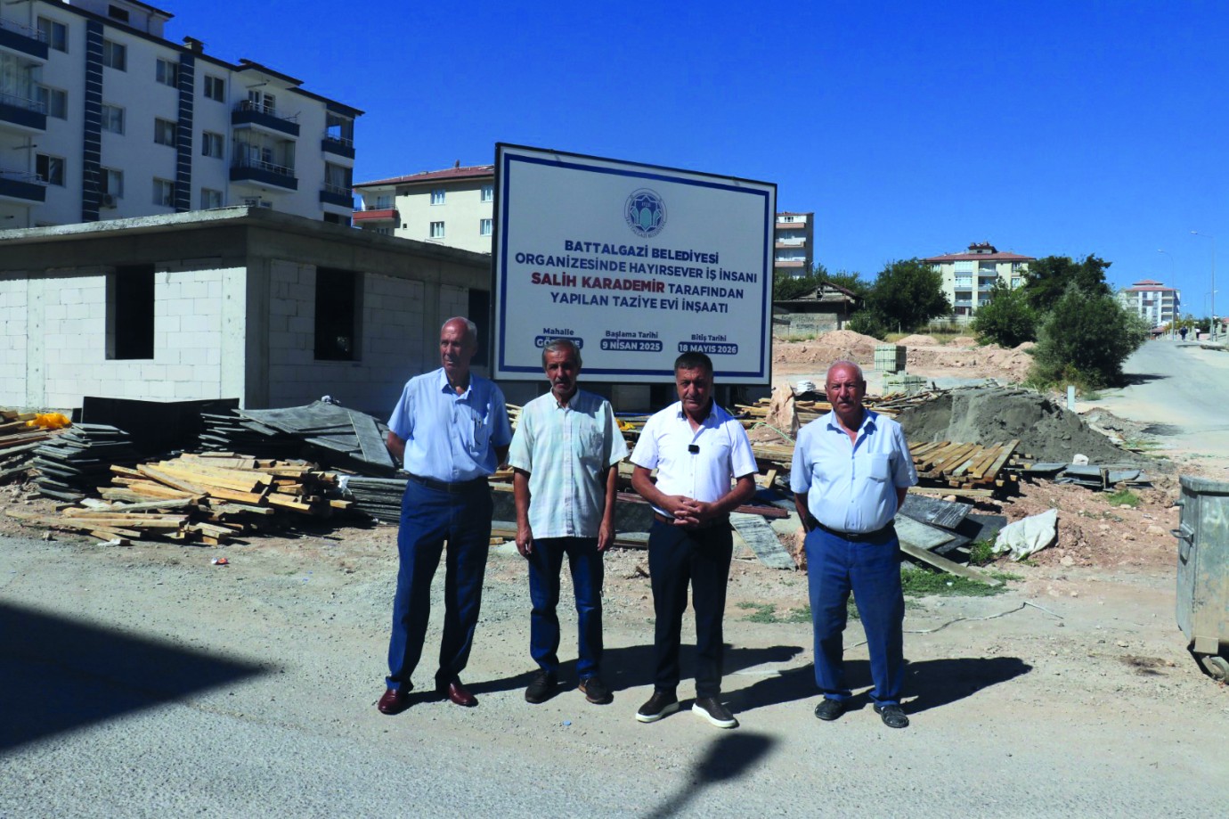 Hayırsever Salih Karademir Tarafından Göztepe Mahallesine Taziye Evi Yapılıyor