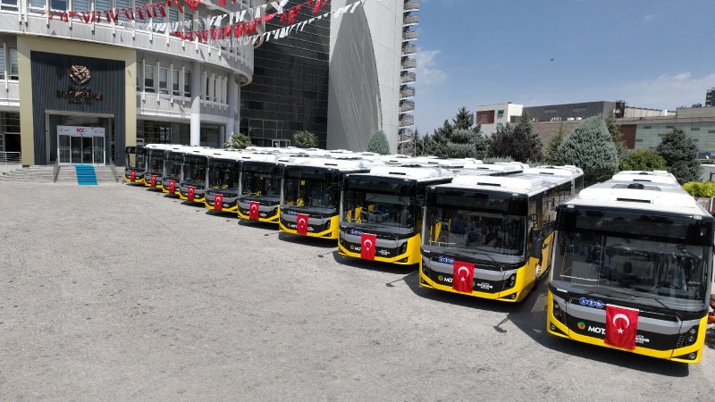 MOTAŞ,Araç Filosunu 10 adet Sıfır Körüklü Otobüs Alımıyla Güçlendirdi