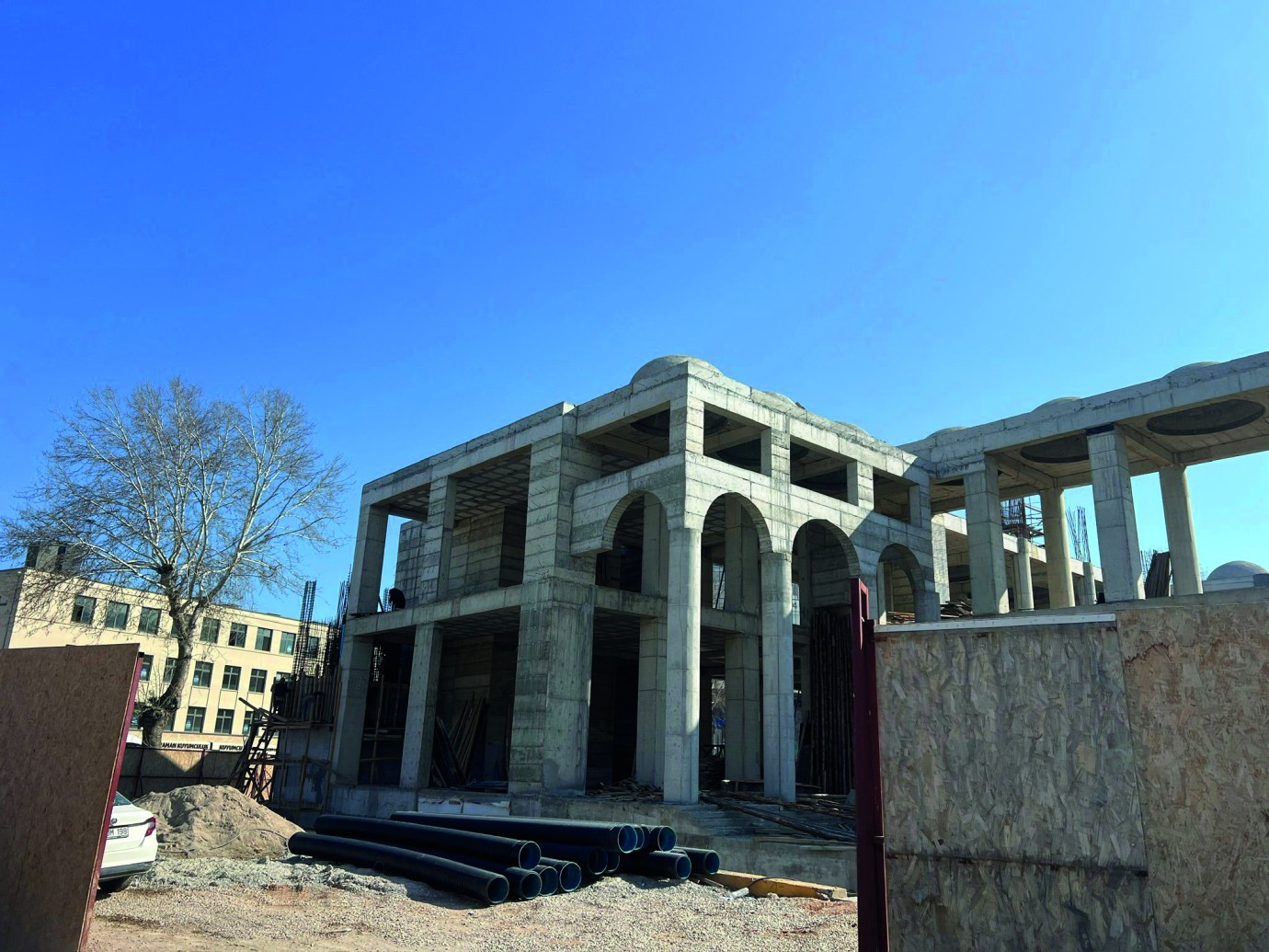 Malatya Söğütlü Cami Hızla Yükseliyor