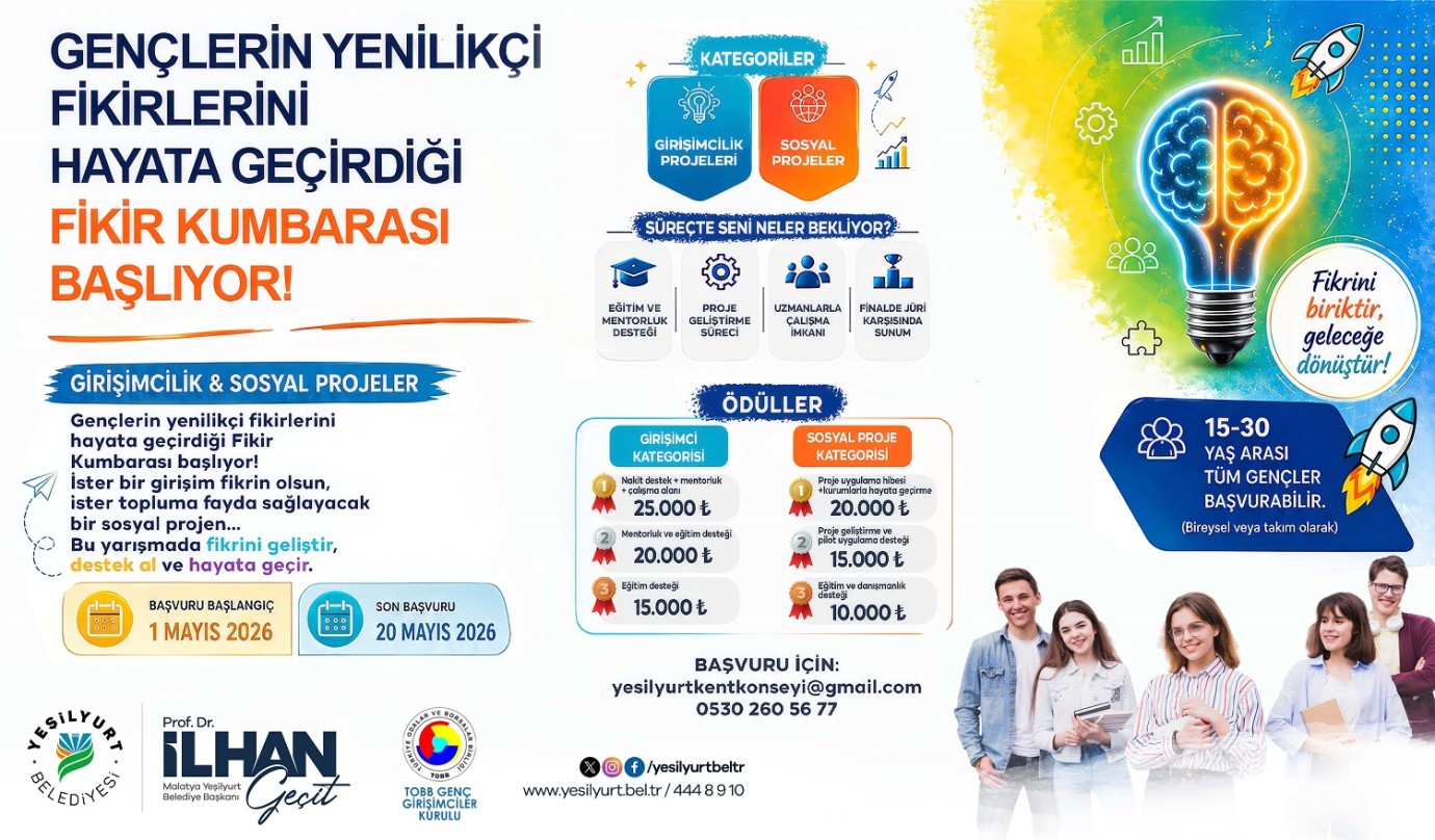 Yeşilyurt Belediyesi'nden “Fikir Kumbarası” Projesiyle Gençlere Destek