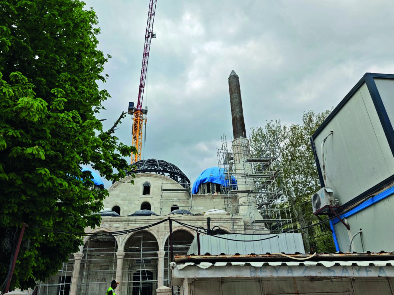 Tarihi Yeni Cami Çelik Kubbeyle Güçleniyor