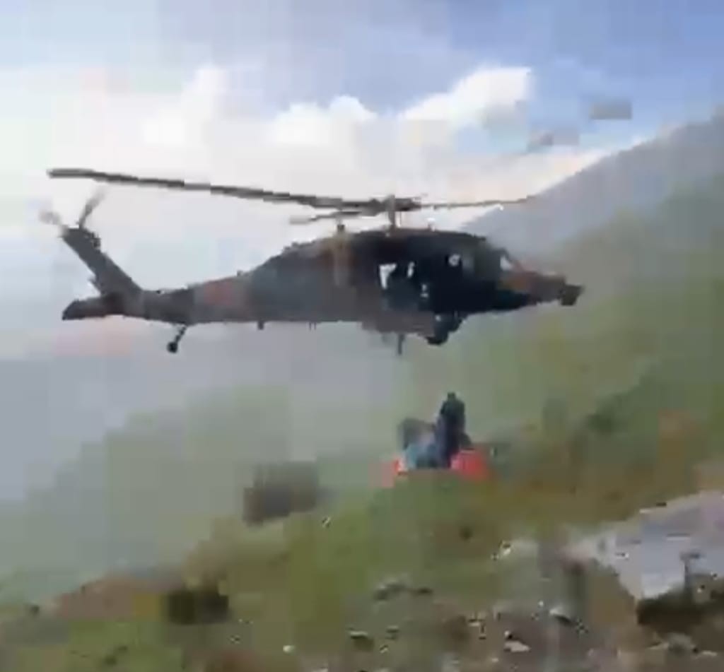 Malatya Beydağı'nda Rahatsızlanan Vatandaş Askeri Helikopterle Kurtarıldı