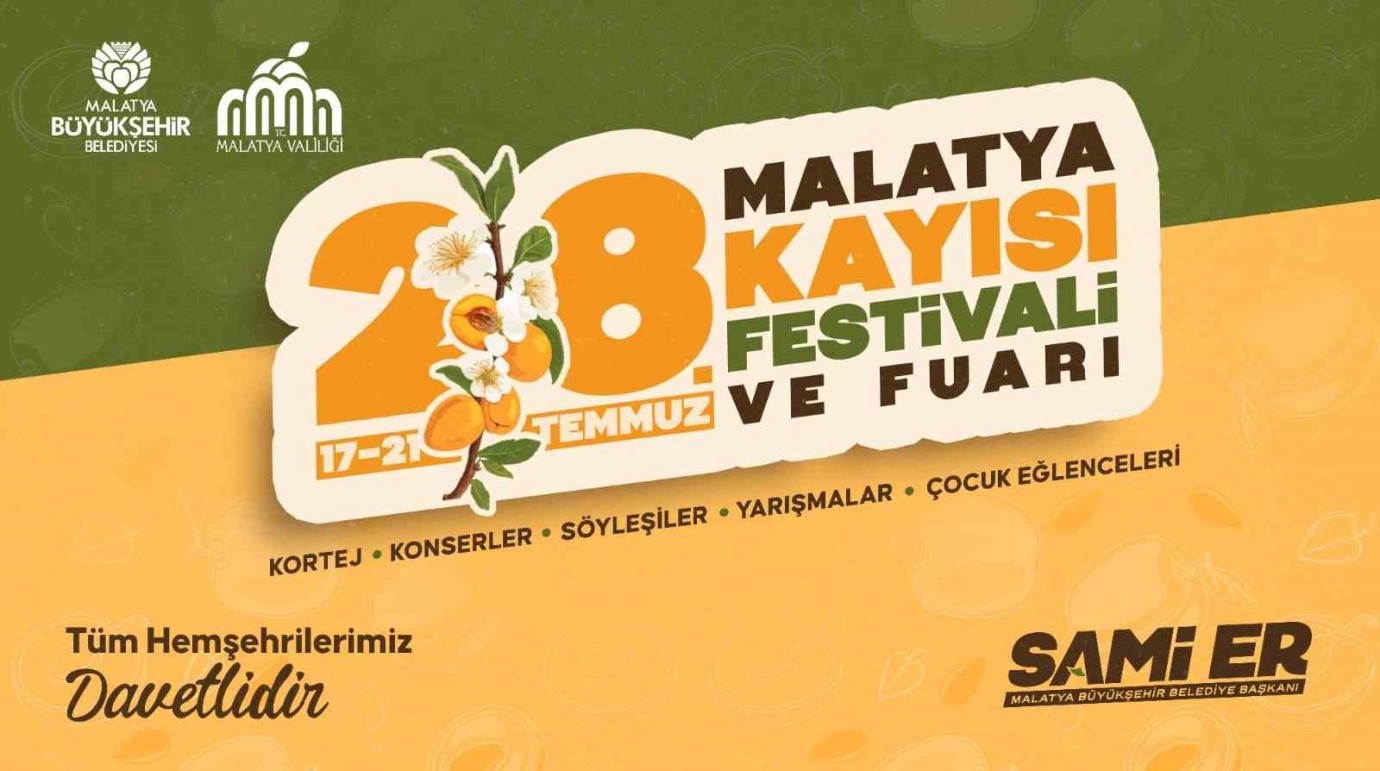 28. Malatya Kayısı Festivali ve Fuarı Hazırlıkları Tamamlandı