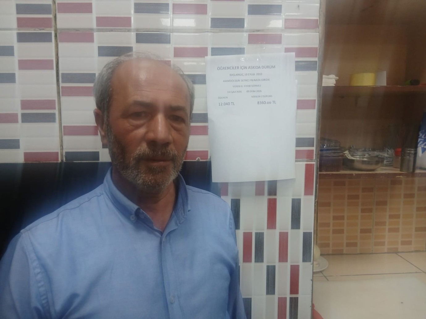 Muhtar Ali Yiğit'in Başlattığı Askıda Dürüm Uygulaması Dayanışmayı Artırıyor