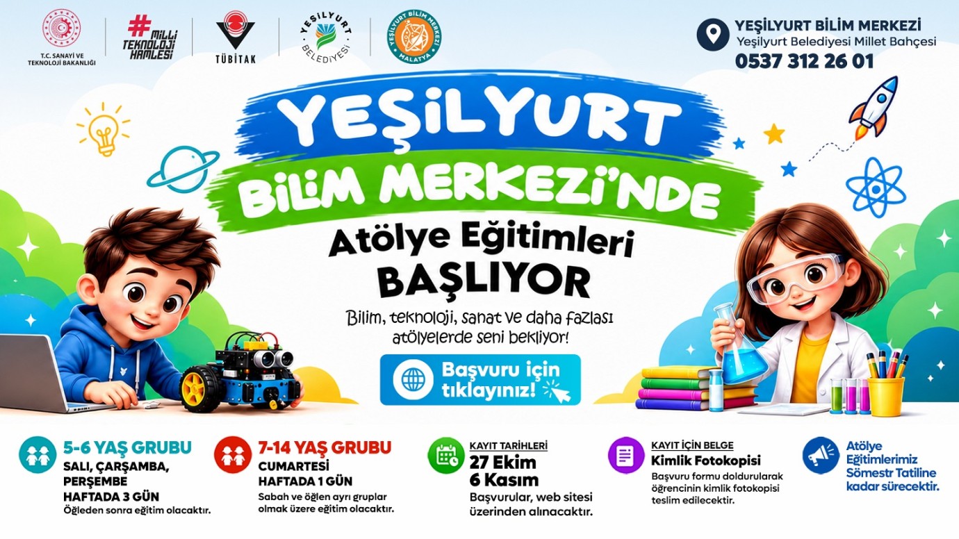 Yeşilyurt Bilim Merkezi'den,Çocuklara Bir Fırsat Daha