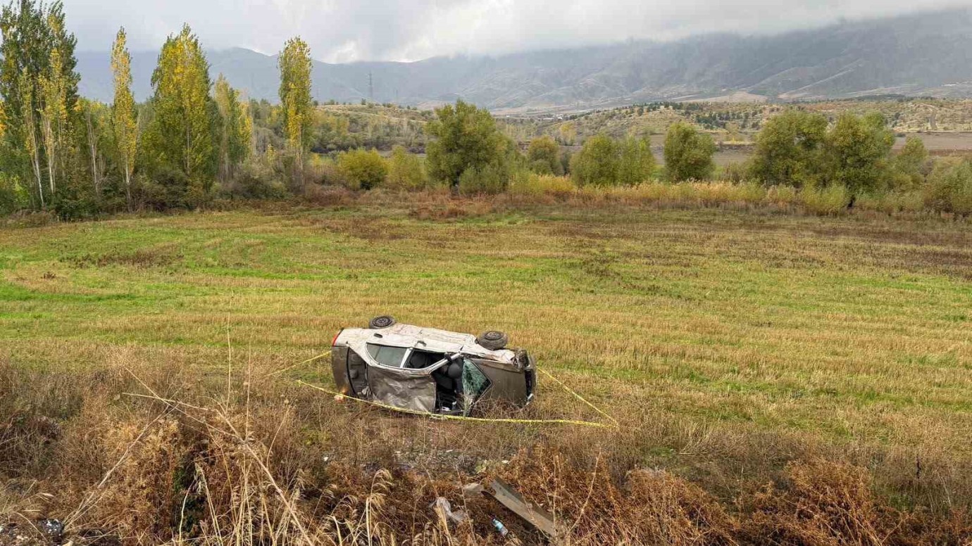 Malatya'da Otomobilin Şarampole Devrilmesiyle 2 Kişi Yaralandı
